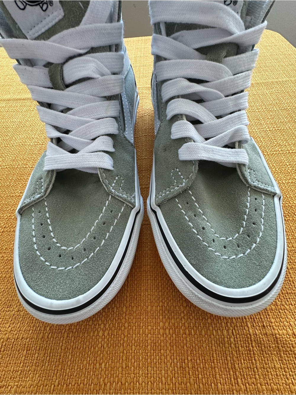 Vans Off the Wall Sage green sneakers with white sole, unisex for both sexes. - Picture 12 of 16